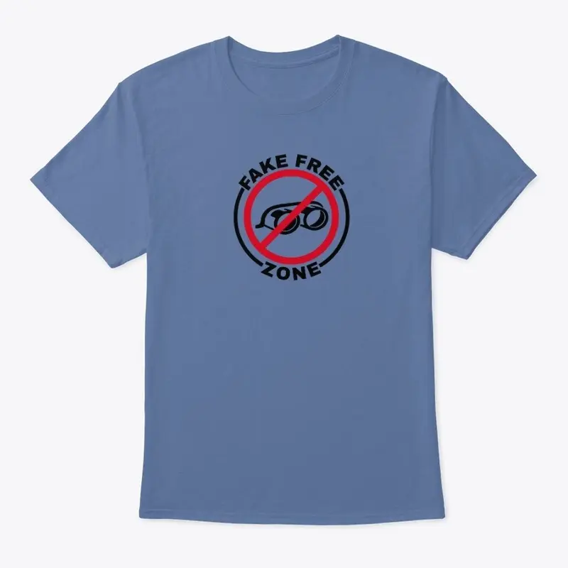 Fake Free Zone - Unisex / Men's T-shirt